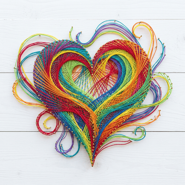 Whimsical Flow Heart